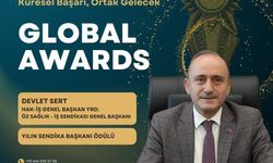 Global Awards’tan Devlet Sert’e “yılın Sendika Başkanı” Ödülü