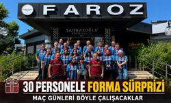 Faroz’da Trabzonspor Sevgisi İş Hayatına Taşındı: 30 Personele Forma Hediye Etti