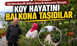 Rize’de 150 Metrekarelik Balkonu 102 Saksıyla Botanik Bahçesine Çevirdiler