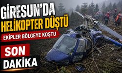 Giresun’da Yüksek Gerilim Hattında Çalışan Helikopter Düştü