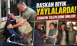 Yomra’da Başkan Mustafa Bıyık yaylalara çıktı: Esnaf ve vatandaşları dinledi