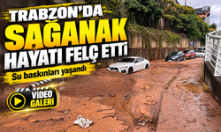 Trabzon’u Sağanak Vurdu: İş Yerlerini Su Bastı, İstinat Duvarı Çöktü