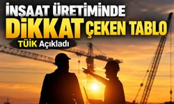 İnşaat Üretiminde Dikkat Çeken Tablo; TÜİK Açıkladı