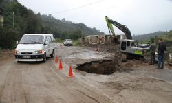 Yağlıdere’de taşkın riskine karşı menfez çalışması başladı