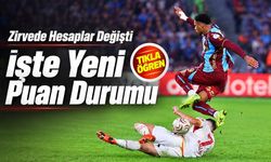 Trabzonspor Galatasaray’ı 4-0 yendi, Süper Lig puan durumu yeniden şekillendi