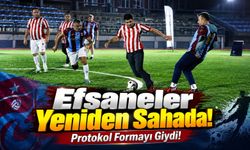 Trabzon'da şöhretler maçı: Efsaneler ve protokol aynı sahada buluştu