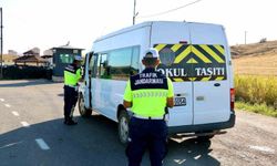 Okul çevreleri ve servis araçları denetlendi