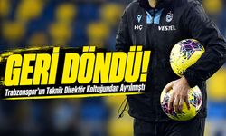 Trabzonspor’un Teknik Direktör Koltuğundan Ayrılmıştı; Geri Döndü!