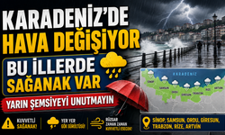 Karadeniz’de Hava Değişiyor: Bu İllerde Sağanak Bekleniyor