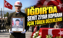 Iğdır’da şehit olan Ziyar Koparan için tören düzenlendi