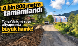 Tonya’da İçme Suyu Altyapısında Dikkat Çeken Hamle