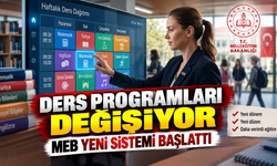 MEB’den Ders Programlarında Yeni Dönem: Tüm Okullarda Sistem Değişiyor