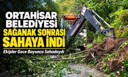 Ortahisar Belediyesi Sağanak Sonrası Sahaya İndi; Ekipler Gece Boyunca Sahadaydı