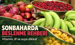 Sonbaharda beslenme rehberi: Vitamin, lif ve suya dikkat
