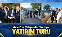 Yılmaz Büyükaydın Arsin’de devam eden yatırımları tek tek inceledi
