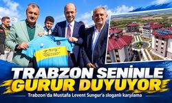 Trabzon’da Mustafa Levent Sungur’a sloganlı karşılama; ‘Trabzon Seninle Gurur Duyuyor’