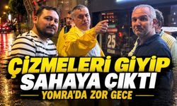 Yomra’da Sağanak Hayatı Olumsuz Etkiledi: Mustafa Bıyık Sahaya İndi