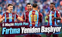 Trabzonspor’da Büyük Plan: Milli Ara Sonrası 5’te 5 Hedefi