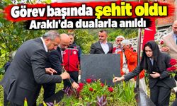 Şehit Ali Alemdar Araklı’da kabri başında dualarla anıldı