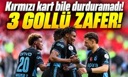 Trabzonspor Samsunspor'u 10 Kişiyle Devirdi! Karadeniz Derbisinde Üç Gollü Zafer