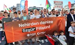 Samsun'da Gazze Protestosu! Cumhuriyet Meydanı'ndan Tepki