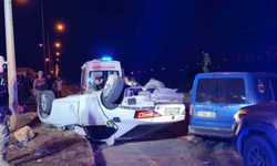 Kazada takla atan otomobil 2 tır sürücüsünün üzerine uçtu: 6 yaralı