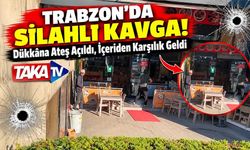 Trabzon Değirmendere'de Silahlı Kavga! Dükkâna Pompalı İle Ateş Açıldı, İçeriden Silah İle Karşılık Geldi
