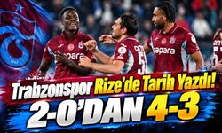 Trabzonspor Rize'de İmkânsızı Başardı! 2-0'dan 4-3'e İnanılmaz Dönüş