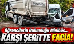 Ordu'da Öğrencileri Taşıyan Minibüs Kamyonla Çarpıştı! 1 Ölü, 18'i Öğrenci 23 Yaralı