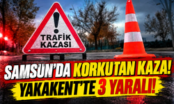 Samsun'da Feci Kaza! Otomobil ve Elektrikli Bisiklet Çarpıştı