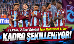 Trabzonspor'da Hearts Maçı Öncesi İki Müjde Birden: Üç Futbolcu Kadroda Yok!