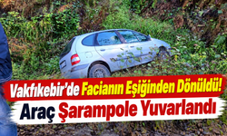 Vakfıkebir Kavalık Yaylası’nda Araç Şarampole Yuvarlandı