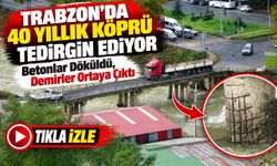 Trabzon’da 40 Yıllık Köprü Tedirgin Ediyor: Betonlar Döküldü, Demirler Ortaya Çıktı