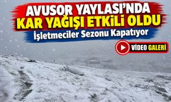 Avusor Yaylası’nda Kar Yağışı Etkili Oldu; İşletmeciler Sezonu Kapatıyor