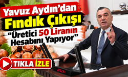 Yavuz Aydın’dan Fındık Çıkışı: “Üretici 50 Liranın Hesabını Yapıyor”