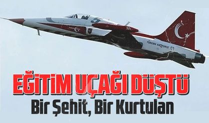 Türk Hava Kuvvetlerine Ait NF-5 Eğitim Uçağı, Üs İçerisindeki Şantiye Alanına Düştü
