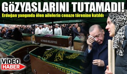 Cumhurbaşkanı Erdoğan, Kartalkaya'daki Yangında Ölen Ailenin Cenaze Törenine Katıldı