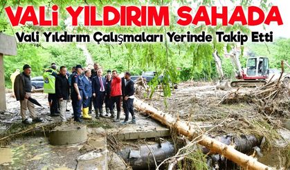 Vali Aziz Yıldırım Selin Vurduğu Noktaları İnceledi