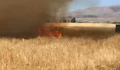 Gümüşhane Kelkit’te Çay Ateşi Anız Yangınına Neden Oldu