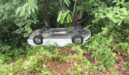 Giresun'da Araç Şarampole Yuvarlandı! 6 Yaralı...