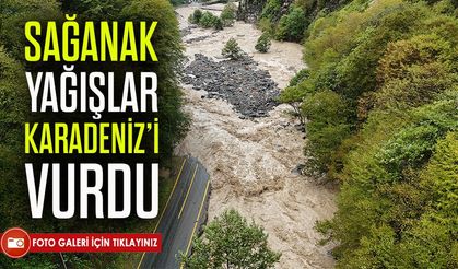 Artvin Borçka’da Sağanak Taşkın ve Heyelanlara Neden Oldu