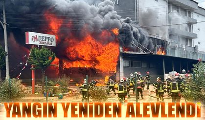 Trabzon’da AVM Yangını Yeniden Alevlendi: Alevler Tüm Bina Genelini Sardı