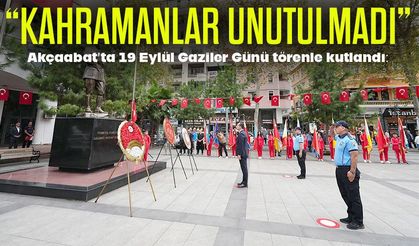 Akçaabat’ta 19 Eylül Gaziler Günü Törenle Kutlandı