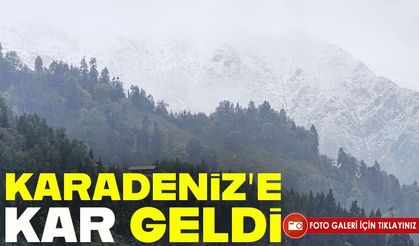 Rize’nin Yüksek Kesimlerine Mevsimin İlk Karı Yağdı