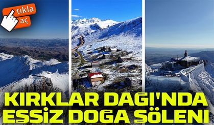 Kırklar Dağı'nda eşsiz doğa şöleni: Aynı karede hem kar hem sonbahar