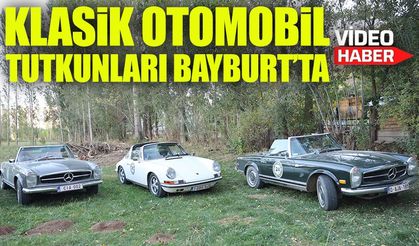 Belçika’dan yola çıkan klasik otomobil tutkunları Bayburt’ta nostalji turu