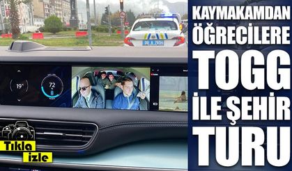 Kaymakamdan BİLSEM Öğrencilerine Sürpriz: Togg T10F ile Şehir Turu
