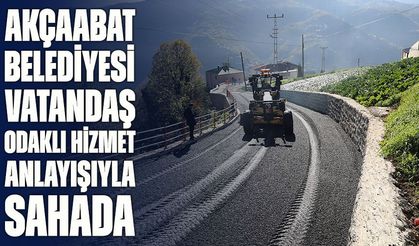 Akçaabat Belediyesi Üstyapı Çalışmalarını Hız Kesmeden Sürdürüyor