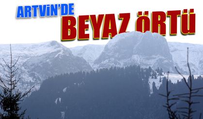 Artvin'de Beyaz Örtü! Kar Yağışı Etkili Oldu...
