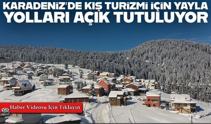 Giresun’un Yaylaları Beyaza Büründü, Karla Mücadele Aralıksız Devam Ediyor
